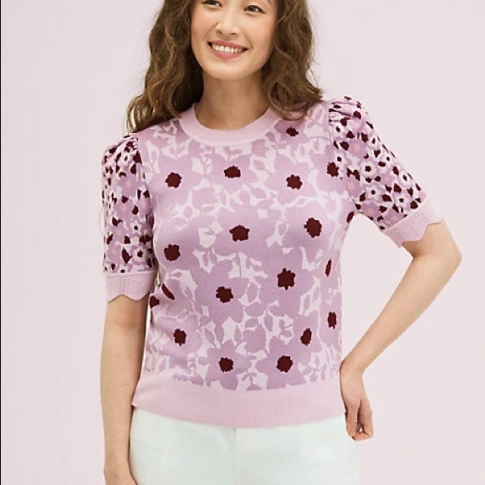 kate spade begonia jacquard sweater